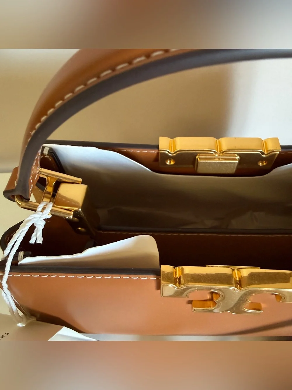 Tory Burch ELEANOR MINI SATCHEL 154816 WHISKEY 201